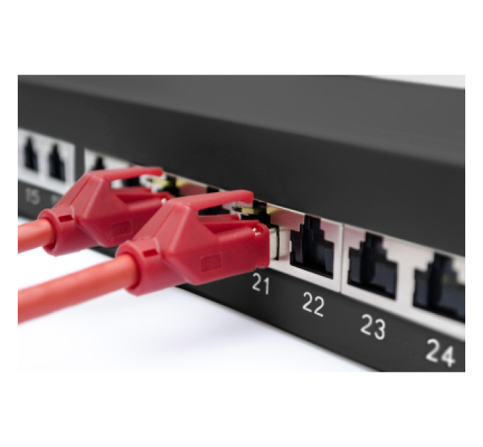 Digitus Патч-панель 19" 24xRJ-45 STP cat.6a, 1U, black Digitus (DN-91624S-EA-B)