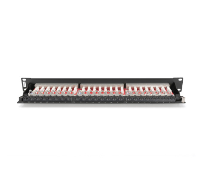 Digitus Патч-панель 19" 24xRJ-45 STP cat.6a, 1U, black Digitus (DN-91624S-EA-B)