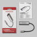 AXAGON Мережевий адаптер AXAGON ADE-25RC SuperSpeed USB-C 2.5 gigabit, сірий