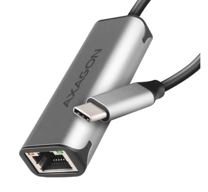AXAGON Мережевий адаптер AXAGON ADE-25RC SuperSpeed USB-C 2.5 gigabit, сірий