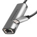 AXAGON Мережевий адаптер AXAGON ADE-25RC SuperSpeed USB-C 2.5 gigabit, сірий
