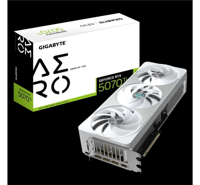 Gigabyte components Відеокарта GIGABYTE GeForce RTX 5070 Ti 16GB GDDR7 AERO OC