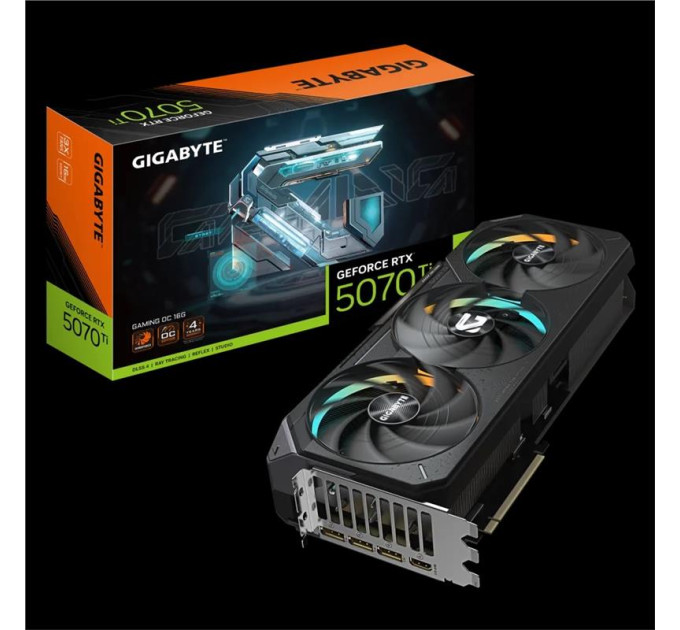 Gigabyte components Відеокарта GIGABYTE GeForce RTX 5070 Ti 16GB GDDR7 GAMING OC