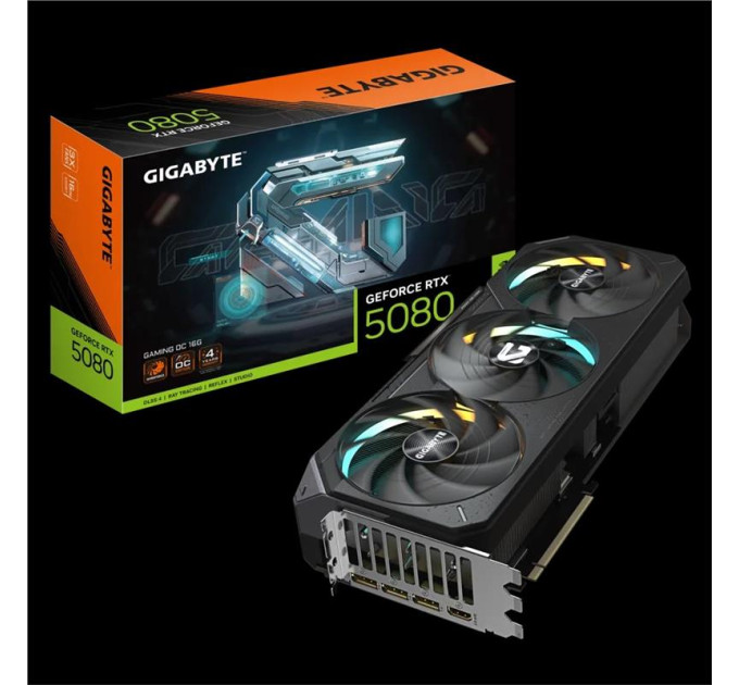 Gigabyte components Відеокарта GIGABYTE GeForce RTX 5080 16GB GDDR7 GAMING OC