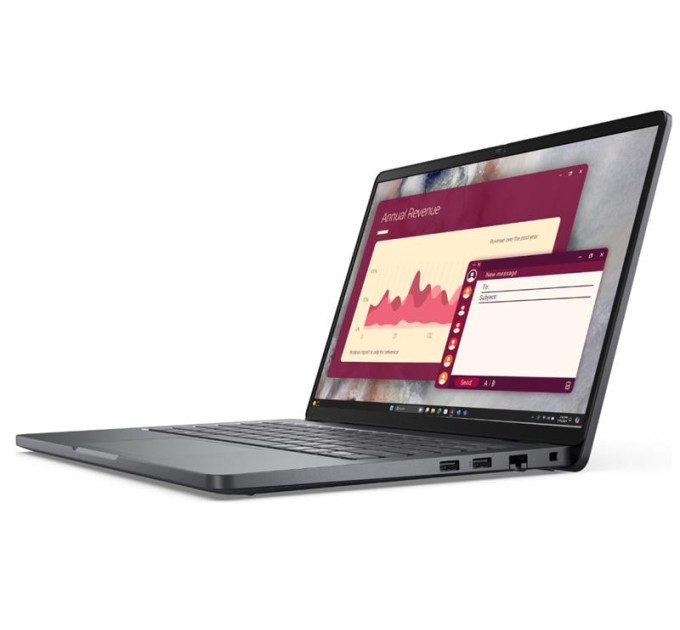 DELL Enterprise Ноутбук DELL Pro 14 PC14250, 14" AG IPS FHD+, Intel Core i5-1335U, 32GB, F256GB, UMA, 1Y PLSC, W11P, чорний