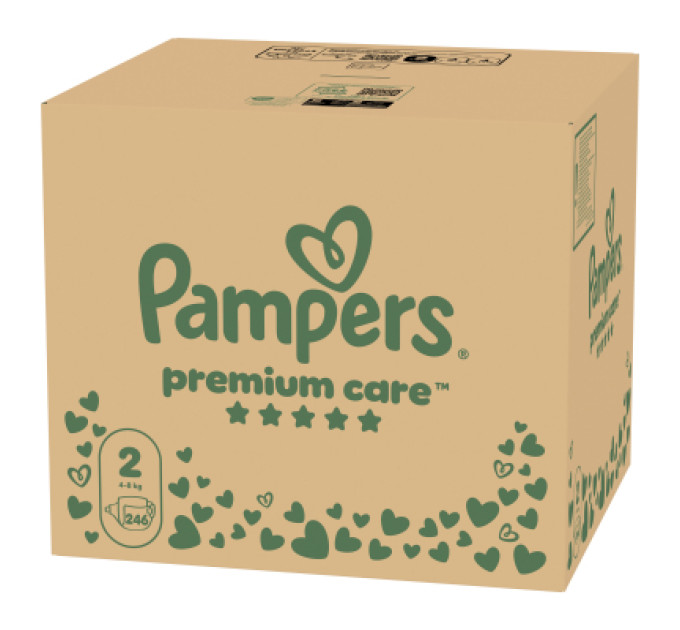 Pampers Підгузки Pampers Premium Care Розмір 2 (4-8 кг) 246 шт (8006530223522)