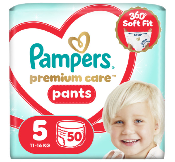 Pampers Підгузки Pampers Premium Care Pants Розмір 5 (11-16 кг) 50 шт (8006530320085)