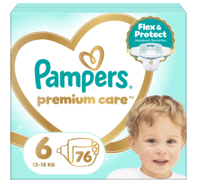 Pampers Підгузки Pampers PAMPERS Дитячі підгузники Premium Care Giant (13-18 кг) Мега Упаковка (8006530260176)