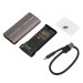 Maxxter Зовнішня кишеня Maxxter M.2 NVMe PCIe, USB 3.1 Type-C Gen2, RGB, Metal, Black (EHDE-2280SRGB-01)