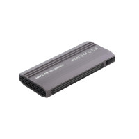 Зовнішня кишеня Maxxter M.2 NVMe PCIe, USB 3.1 Type-C Gen2, RGB, Metal, Black (EHDE-2280SRGB-01)