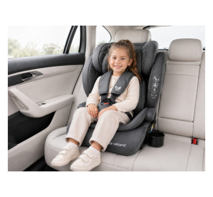 Velano Автокрісло Velano Flexo i-Size 76150 см, ISOFIX + Top Tether/ремінь, grey (48414)
