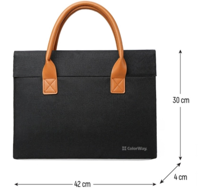 ColorWay Сумка для ноутбука ColorWay Stylish 15.6" Black (CW-LBS156-BK)
