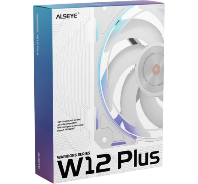 Alseye Кулер до корпусу Alseye W12-Plus-W ((Forward Blades) (AS.04.07.0067)