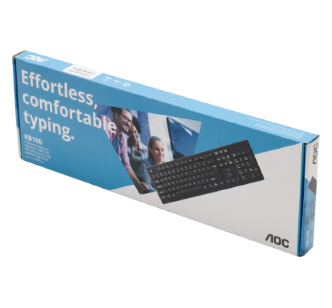 AOC Клавіатура AOC KB100B USB UA Black (KB100B/97)