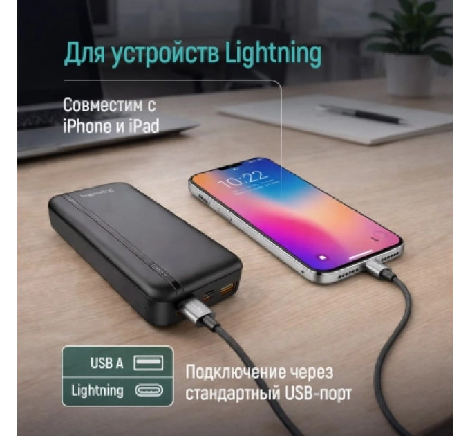 ColorWay Дата кабель USB 2.0 AM to Lightning 1.0m 3A zinc alloy braided black ColorWay (CW-CBUL098-BK)