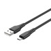 ColorWay Дата кабель USB 2.0 AM to Micro 5P 1.0m 3A textured PVC black ColorWay (CW-CBUM094-BK)