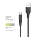 ColorWay Дата кабель USB 2.0 AM to Micro 5P 1.0m 3A textured PVC black ColorWay (CW-CBUM094-BK)