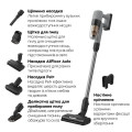Electrolux HA Пилосос Electrolux бездротовий, конт пил -0.3л, автон. робота до 50хв, вага-2.29кг, HEPA12, AutoMode, 5 насадок, сірий