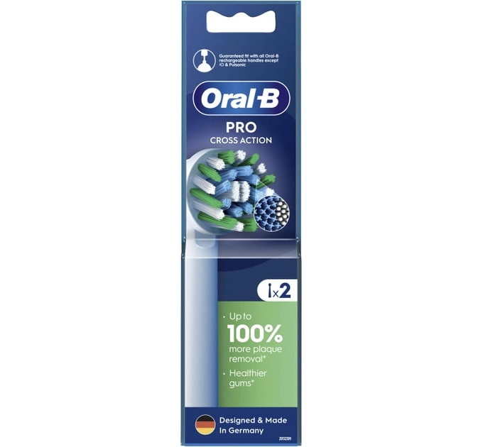 Braun Насадка для зубної електрощітки Braun Oral-B Pro Cross Action EB50RX (2 шт.)