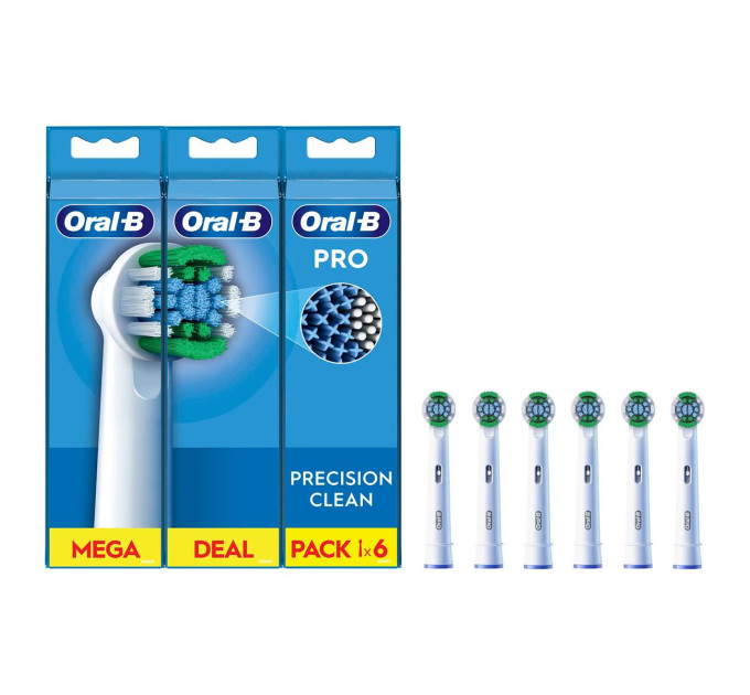 Braun Насадка для зубної електрощітки Braun Oral-B Pro Cross Action EB50RX (6 шт.)