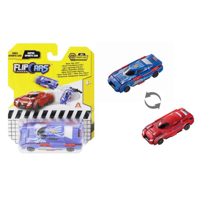 Flip Cars Машина Flip Cars 2 в 1 Арес спорткар і Супер спорткар (EU463875B-03)