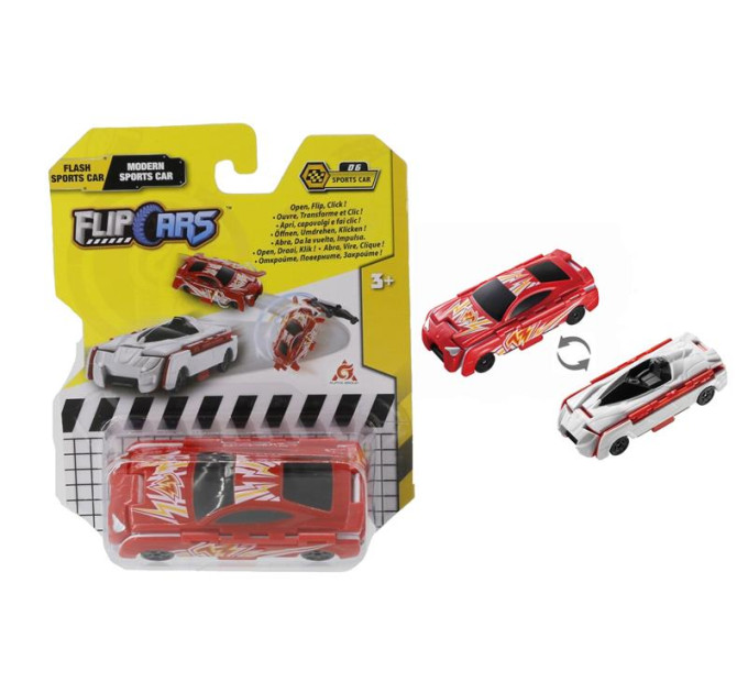 Flip Cars Машина Flip Cars 2 в 1 Спорткар блискавка і Сучасний спорткар (EU463875B-06)