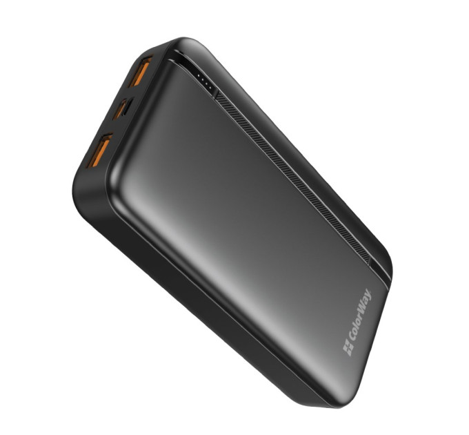 ColorWay Універсальна мобільна батарея ColorWay Portable Charger 20000mAh Black (CW-PB200LPB4BK-PD)