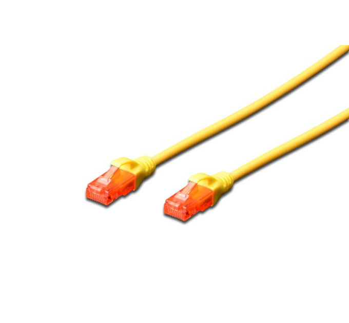 Digitus Патч-корд 2м, UTP, cat.6, CCA, AWG 26/7, PVC, yellow Digitus (DK-1612-020/Y)