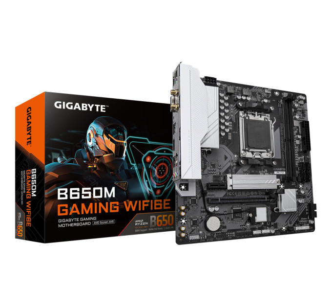 GIGABYTE Материнська плата AMD B650 SAM5 MATX B650M GAMING WIFI6E GIGABYTE