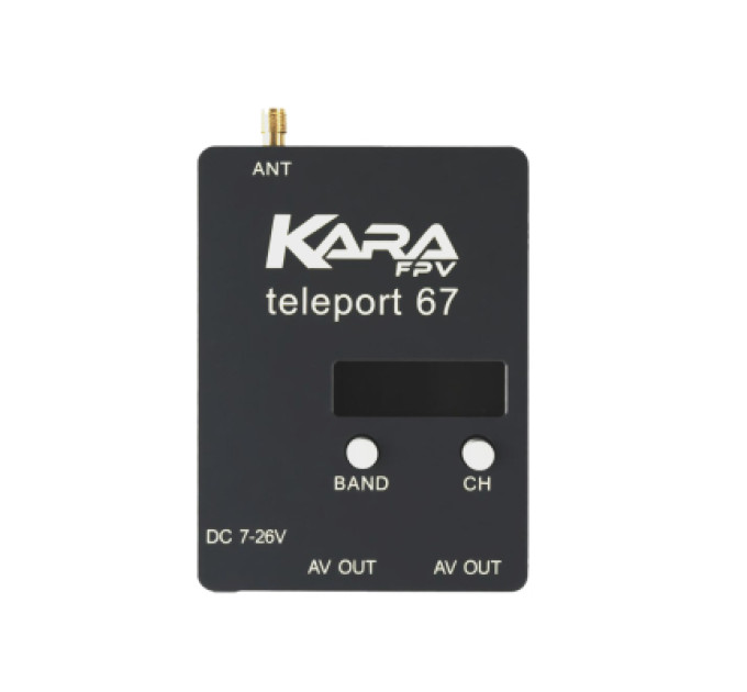 KaraFPV Відеоприймач (VRX) KaraFPV Teleport67 6.1G-7.2G (RX6704)