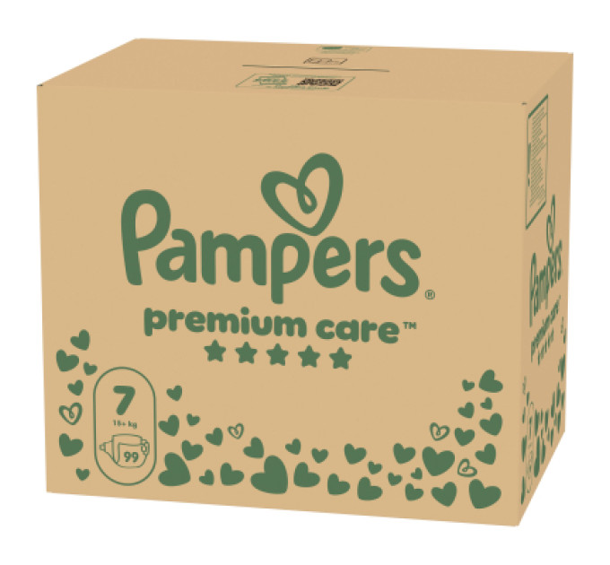 Pampers Підгузки Pampers Premium Care Розмір 7 (15+ кг) 99 шт (8006530223584)