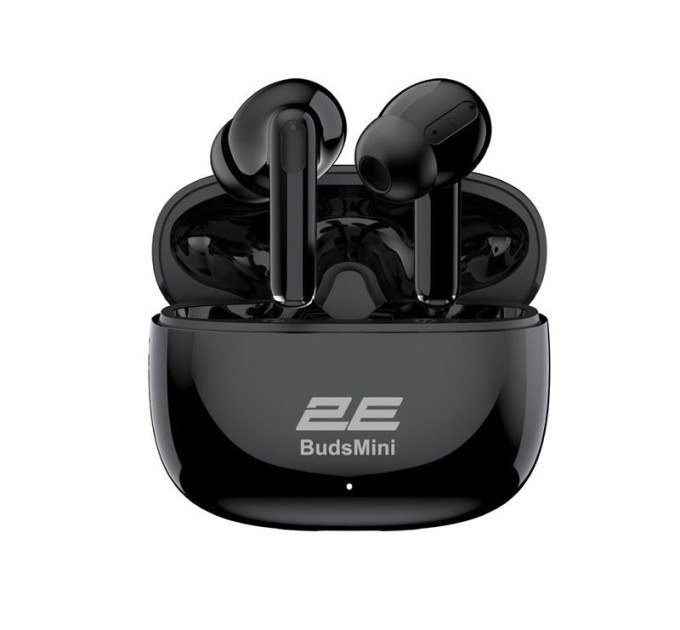 2E Multimedia Навушники TWS 2E BudsMini, BT 6.0, IPX4, SBC, Touch control, Mic, чорний