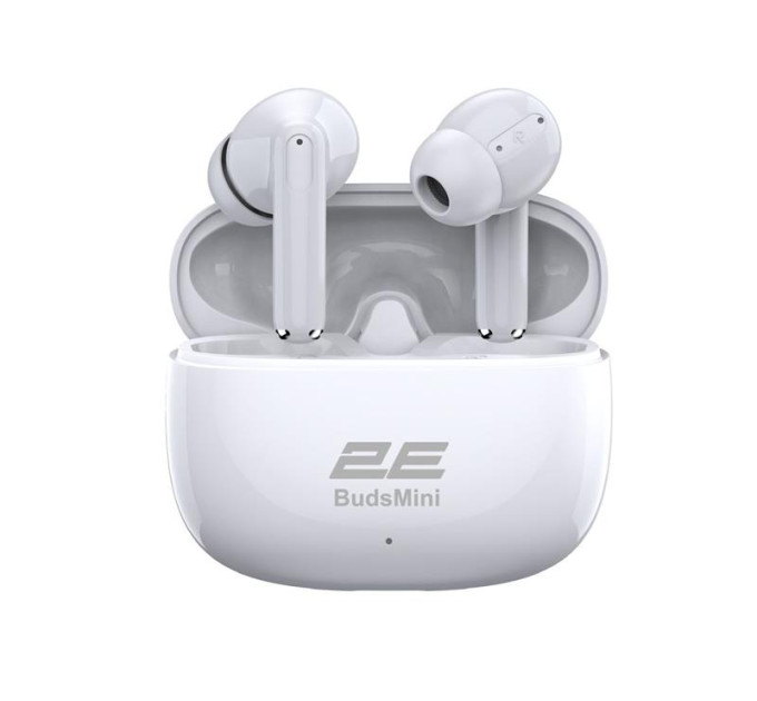 2E Multimedia Навушники TWS 2E BudsMini, BT 6.0, IPX4, SBC, Touch control, Mic, білий
