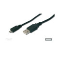 DIGITUS Retail Кабель DIGITUS USB 2.0 (AM/micro B) 0.9м, чорний