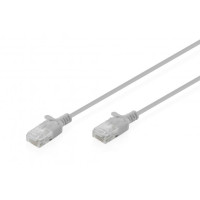 Патч-корд DIGITUS CAT 6 U-UTP Sliim, 2 м, AWG 32/7, Cu, LSZH, сірий