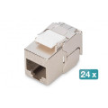 DIGITUS SCS Модуль DIGITUS Keystone САТ 6А RJ45, STP, compact, 24 шт.