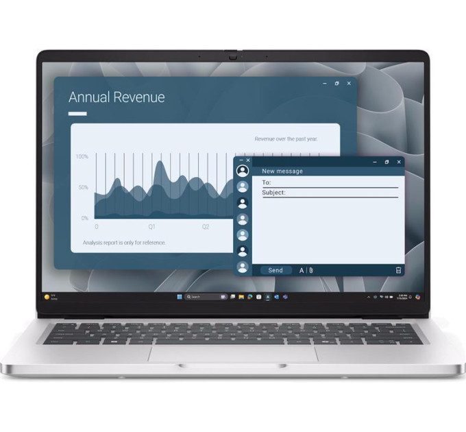 DELL computers Ноутбук Dell Pro 14 14" FHD+ IPS AG, AMD AI 7 350, 16GB, F512GB, UMA, Win11P, сріблястий, US клавіатура