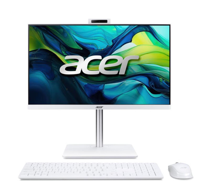 ACER pcs Комп'ютер персональний моноблок Acer Aspire C24A-GRPL 23.8" FHD, Intel 5-120U, 16GB, F512GB, UMA, WiFi, без ОС, білий