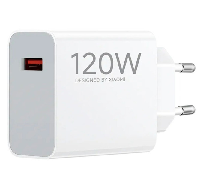 Xiaomi Зарядний пристрій Xiaomi 120W HyperCharge Combo USB-A White (BHR9462EU) + кабель Type-C