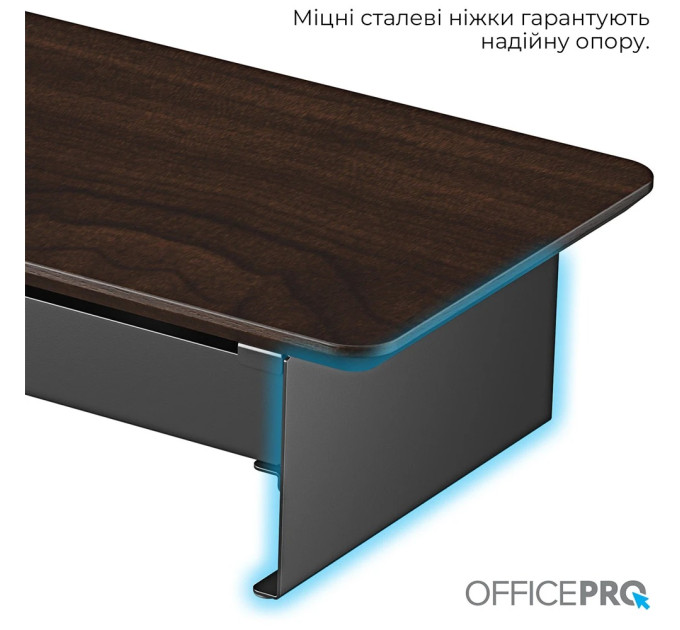 OfficePro Підставка для монітора OfficePro MR164DW Dark Wood/Black