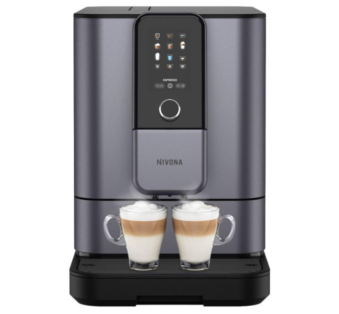 Nivona Кавомашина Nivona CafeRomatica, 1.8л, зерно+мелена, автомат.капуч, дисплей, авторецептів -9, пригот, холодної кави, перлинно-блакитний