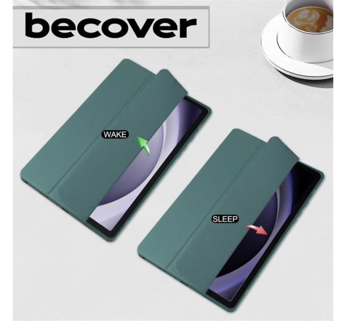 BeCover Чохол-книжка BeCover Soft Edge для Samsung Galaxy Tab A9+ SM-X210/SM-X215/SM-X216 11.0" Dark Green (710368)