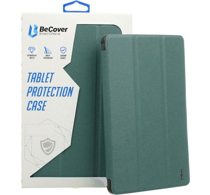 BeCover Чохол-книжка BeCover Soft Edge для Samsung Galaxy Tab A9+ SM-X210/SM-X215/SM-X216 11.0" Dark Green (710368)