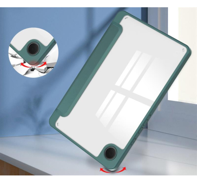 BeCover Чохол-книжка BeCover Soft Edge для Samsung Galaxy Tab A9+ SM-X210/SM-X215/SM-X216 11.0" Dark Green (710368)