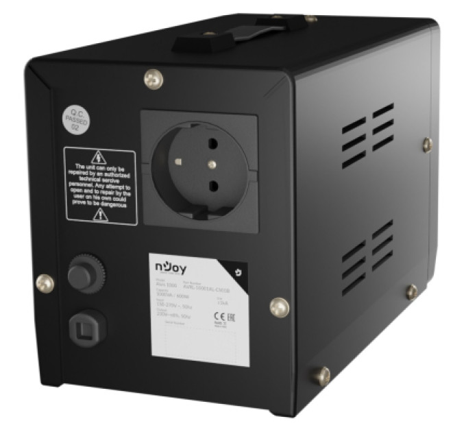 nJoy Стабілізатор напруги nJoy Alvis 1000 (AVRL-10001AL-CS01B) AVR, 1 розетка (Alvis 1000)