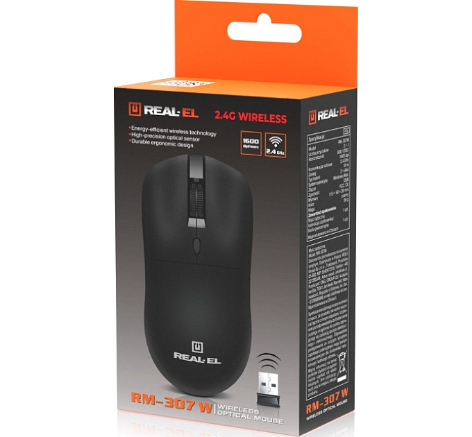 REAL-EL Миша бездротова REAL-EL RM-307W