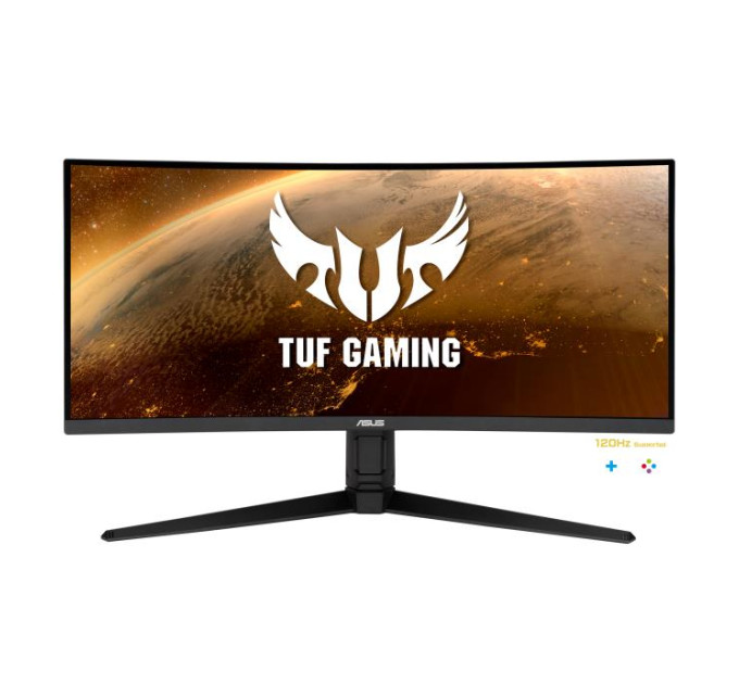 ASUS monitors Монітор Asus 34" TUF Gaming VG34WQL5A 2xHDMI, 2xDP, 4xUSB, MM, VA, 3440x1440, 21:9, 165Hz, 1ms, sRGB 120%, CURVED, AdaptiveSync, HAS, HDR400