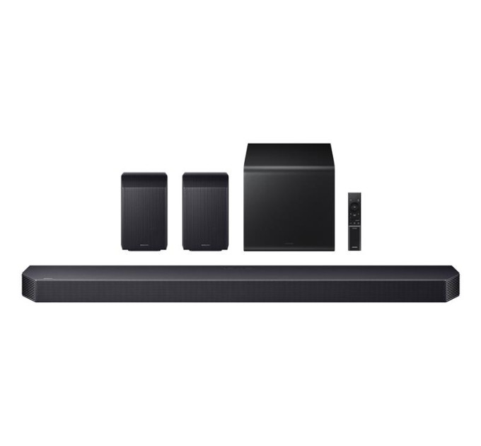 SAMSUNG Multimedia Саундбар Samsung HW-Q930H 580Вт, 9.1.4, BT, HDMI-eARC, Wi-Fi, саб, Dolby Atmos, чорний