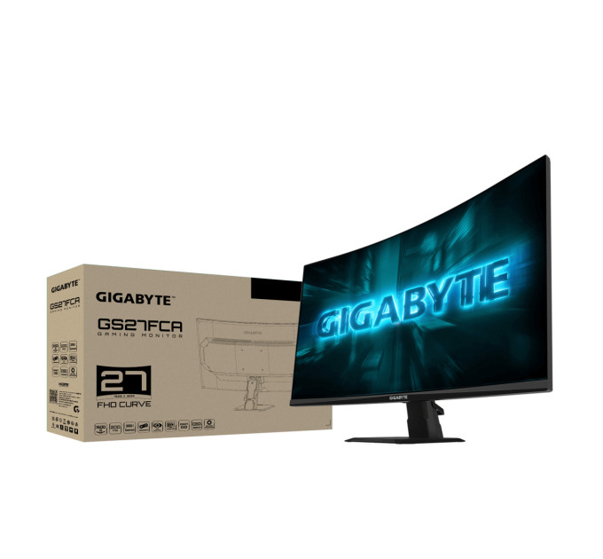 GIGABYTE Монітор Gigabyte 27" Gaming GS27FCA VA Black 200Hz