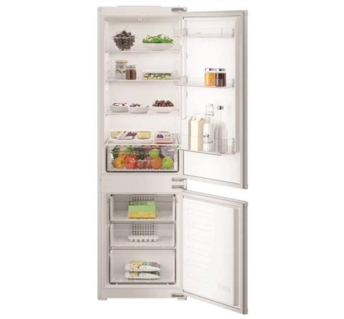 Indesit Холодильник Indesit вбуд. з нижн. мороз., 177.5x54х54.5, холод.відд.-193л, мороз.відд.-69л, 2дв., E, NF, інв., білий